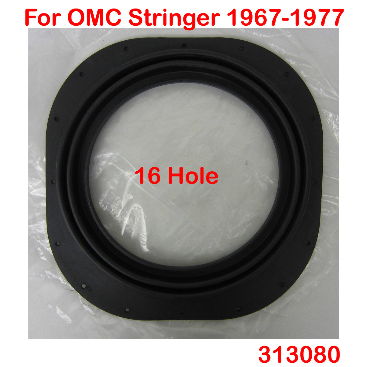 Transom Seal Boot 16 Hole for OMC Stringer Drive 1967-1977 replaces 31 ...