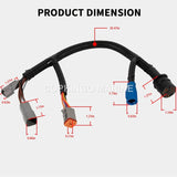 ENGINE ADAPTER Harness for Johnson Evinrude 1976-1995 Old Engines 0176344 18" 423-6344