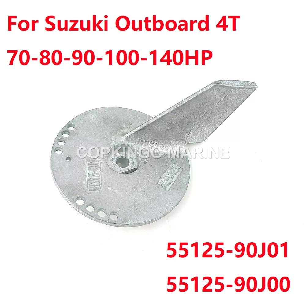 Trim Tab Zinc Anode for Suzuki Outboard DF70-140HP 4T 55125-90J00 5512 ...