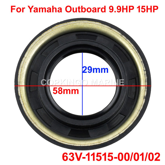 2Pcs Boat Oil seal 63V-11515-01-00 FOR Yamaha Outboard Motor Ladyrinth Seal Rubber Crank Piston
