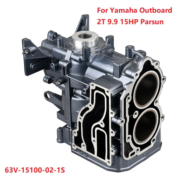 Ensemble Cylindre/carter 63V-15100-02-1S Pour Yamaha Hors-bord 2T 9.9-15HP Parsun