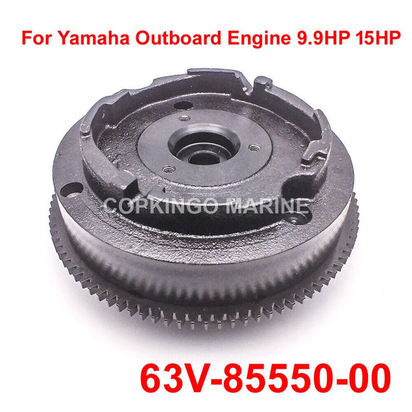 Boat Electric Flywheel 63V-85550-00 For Yamaha Outboard Motor 9.9HP 15HP