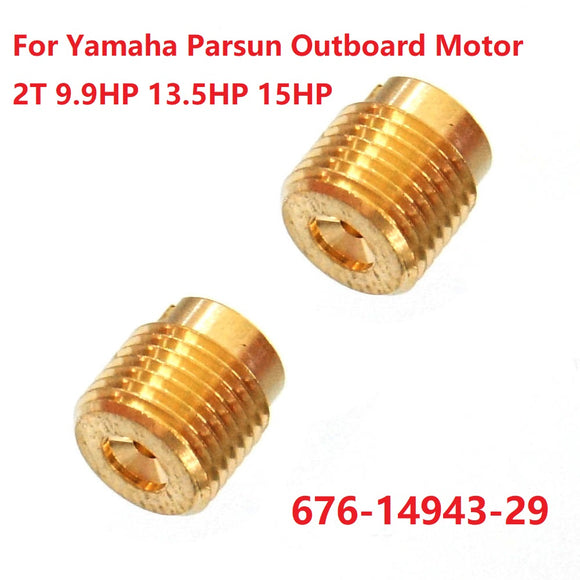 2Pcs Boat Main Jet #110 For Yamaha Parsun Outboard 2T 9.9HP 13.5HP 15HP 676-14943-29
