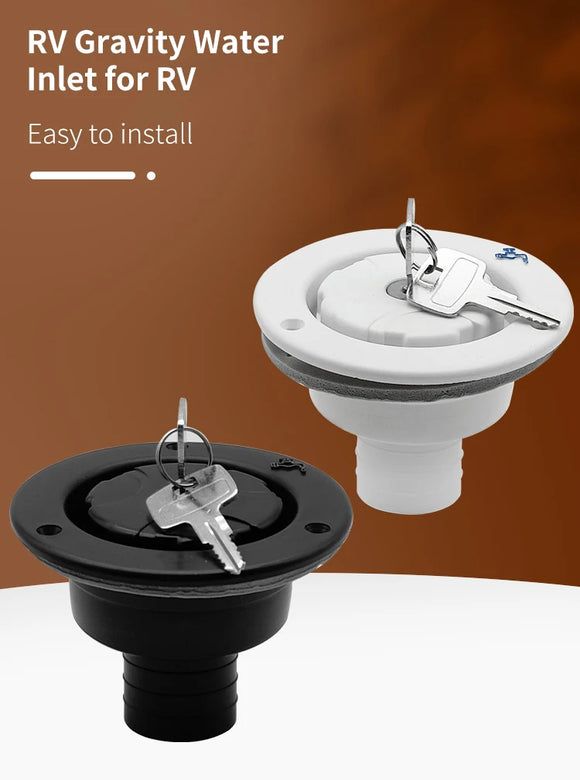 Plastic RV Gravity Water Inlet Lockable Modified Accessories For RV Bo ...