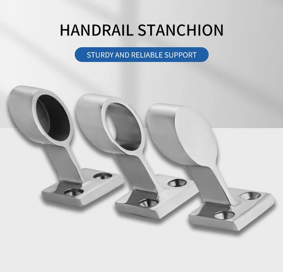 316 Stainless Steel Boat Hand Rail Fitting Marine Railing Support Bracket Tube Stanchion Hardware Yacht