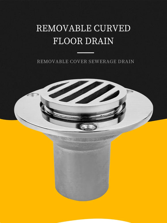38mm Marine Removable 316 Stainless Steel Deck Drain For Boat Yacht Floor Deck Drainage Rowing Boats Fittings