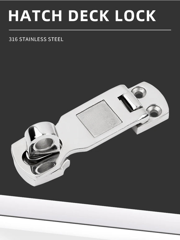 316 Stainless Steel Anti-Rattle Latch Boat Locker Fastener Clamp Marine Locker Latch Boat Hooks Buckle Accessories