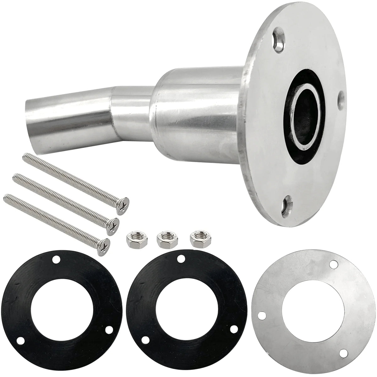 Stainless Steel Thru Hull Exhaust Fitting Tube Pipe Socket Hardware Pa ...