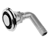 Boat Fuel Tank Vent for 5/8" Hose, Stainless Steel 316 Marine Flush Mount Thru-Hull Fuel Gas Tank Vent 90 Degree Straight