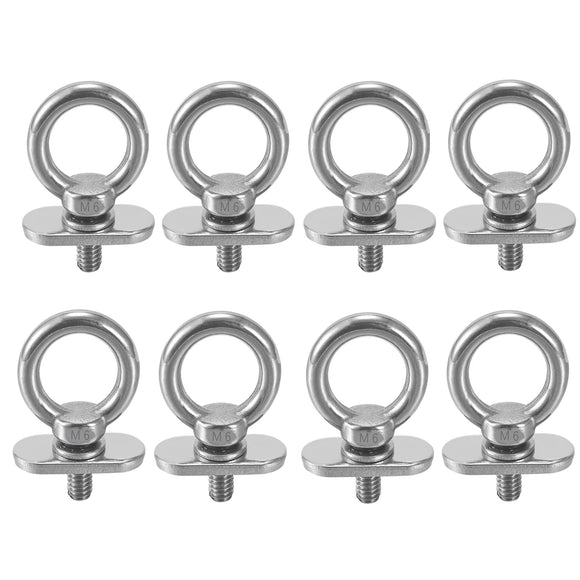 8 Pcs Track Mount Tie Down Eyelets,Kayak Track Accessories, M6 Bolt, 316 Stainless Steel