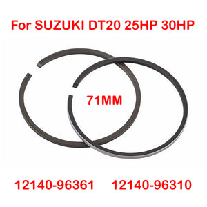 Piston Ring Set 71mm for Suzuki DT20 25HP 30HP outboard motor 12140-96310 12140-96361