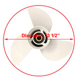 Boat Propeller for Yamaha 60HP 70HP 75HP 80HP 85HP 90HP 115HP 130HP Outboard Engine 4-1/4" Gearcase,15 Tooth