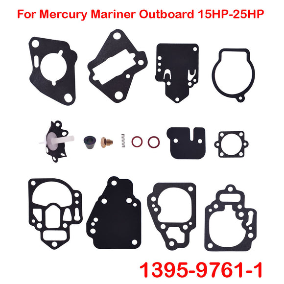 Carburetor Repair Kit For Mercury Mariner Outboard 15HP -25HP 1395-9761-1
