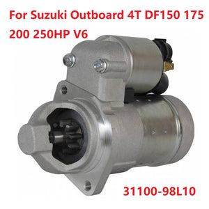 Starter Motor For Suzuki Outboard 4T DF150 175 200 250HP V6 CW 9T 12V/1.4KW 31100-98L10