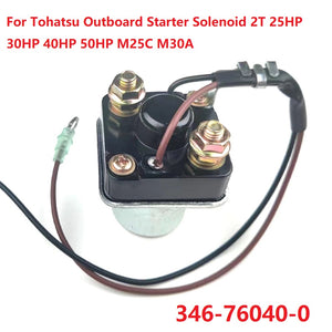 Relay For Tohatsu Outboard Starter Solenoid 2T 25HP 30HP 40HP 50HP M25C M30A 2 Stroke 346-76040-0