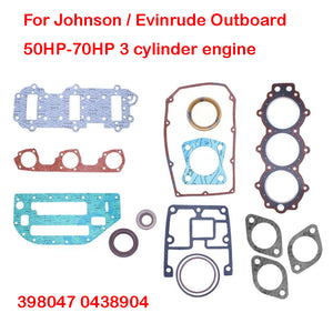 Power head Gasket Kit For Johnson Evinrude OMC Outboard Motor 3cyl 1986 & Up 438904 398047