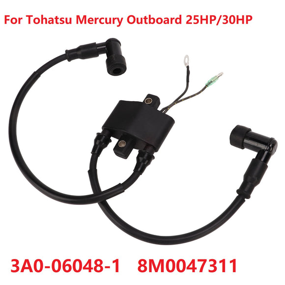 Ignition Coil For Tohatsu Mercury Outboard Motor 25HP 30HP 160643 8M004731 3A0-06048-1