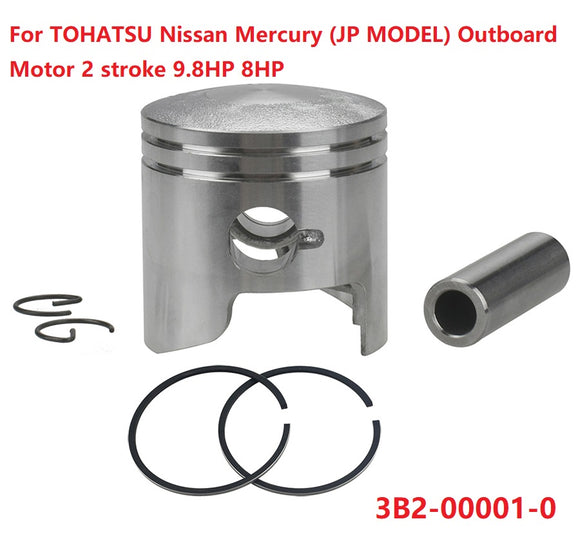Piston Kit Std For Tohatsu/Mercury/Nissan Outboard 9.8HP 8HP 50MM 2T 3B2-00001-0