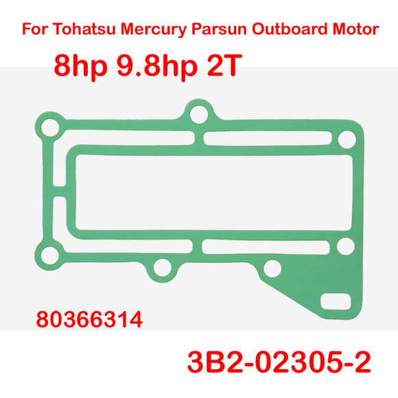 2pcs Exhaust Cover Gasket For Tohatsu Outboard Motor 2T 8HP 9.8HP 3B2-02305-2