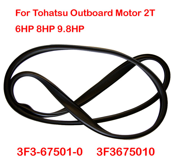 Rubber Seal For Tohatsu 2t Outboard Motor Parts 6 8 9.8HP Top Cowling UV anti-aging Motor Cover Upper 3F3-67501-0
