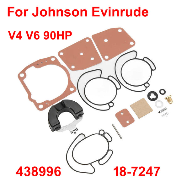Leakage Proof Outboard Carburetor Repair Kit Heady Duty Replacement for Johnson Evinrude V4 V6 90HP 1995-2002 for Marine 438996
