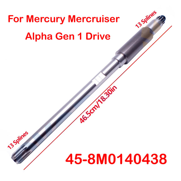 Boat Propeller Shaft 45-8M0140438 for Mercury Mercruiser Alpha Gen 1 Drive 45-42634