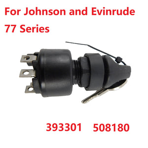 Johnson Evinrude OMC 508180 Ignition Switch 77 Series Replaces 393301 1977-1995