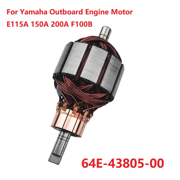 Tilt Trim Motor Armature Assy For Yamaha Outboard Motor E115A 150A 200A F100B 64E-43805-00