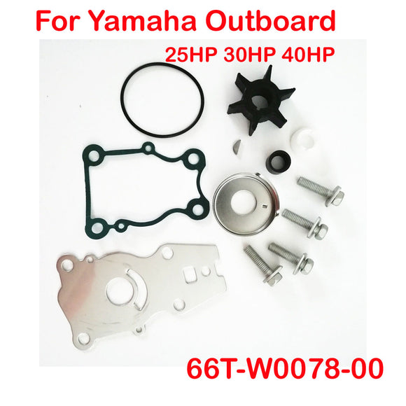 Boat Motor WATER PUMP REPAIR KIT For Yamaha Outboard Engine 66T-W0078-00 66T-W0078-00-00