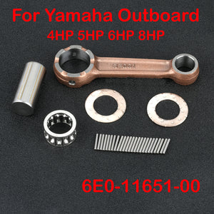 CONNECTING ROD KIT For Yamaha Outboard Parts 2T 4HP 5HP 6HP 8HP Seapro 677-11650-01 6E0-11651 677-11650