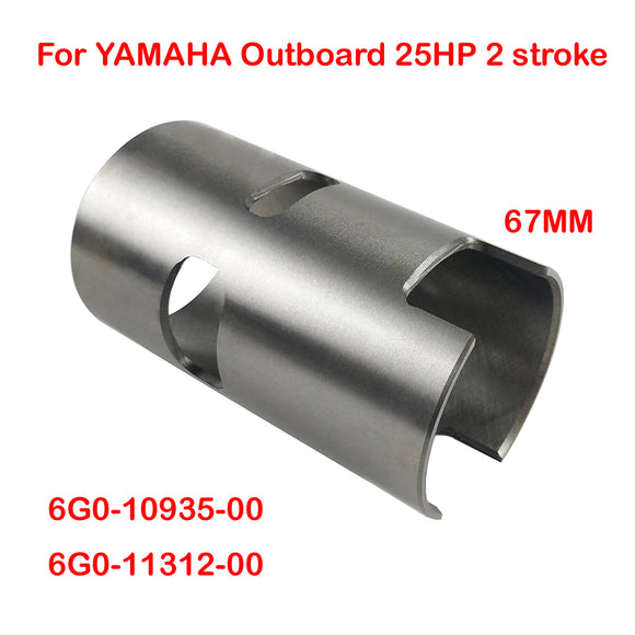 Cylinder Liner Sleeve for YAMAHA Outboard 25HP 2 stroke boat motor Inside Diameter 67MM 6G0-10935-00