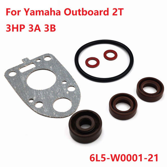 Lower Unit Gearbox Gasket Seal Kit For Yamaha Outboard 2T 3HP 3A 3B 6L5-W0001-21