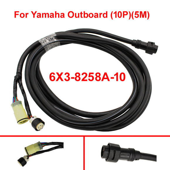 Yamaha Outboard Motor TOP Remote Control WIRE HARNESS 688-8258A-00 10 pin 16.4FT 15FT,5M/6M/8M