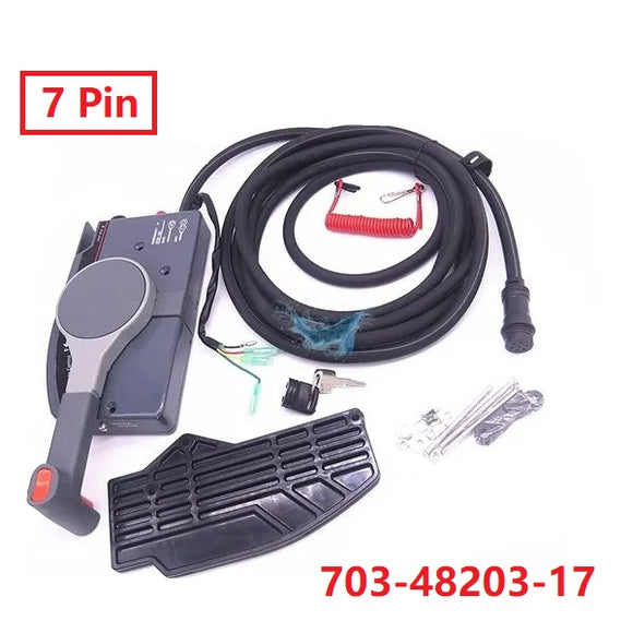 Remote Control Box Assy With 7 Pin Cable For Yamaha Outboard Motor Boat Accessories 703-48203-17
