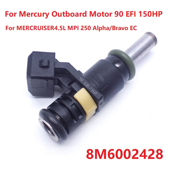 Fuel Injector 8M6002428 For MERCURY90 EFI (4-STROKE) For MERCRUISER4.5L MPI 250 Alpha/Bravo EC For MERCURY 150 (4-Stroke)