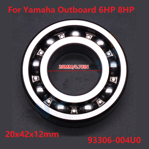 2Pcs Boat Bearing for yamaha outboard Engine 6HP 8HP 9.9HP 93306-004U0 20x42x12mm