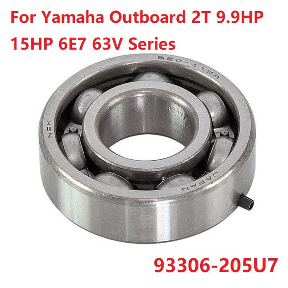 Crankshaft Bearing For Yamaha Outboard 2T 9.9HP 15HP 6E7 63V series 93306-205U7
