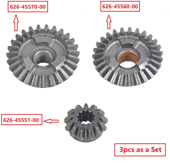 Boat Outboard 626 Gear Kit For Yamaha Outboard Motor 2T 9.9HP 15HP Old Verision 9.9A 15A Reverse 626-45570 Forward 626-45560 Pinon 626-45551
