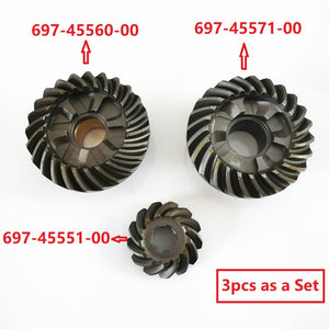 Boat Outboard Engine 697-45551-00 Pinion & 697-45571-00 Reverse & 697-45560-01 Forward Gear for Yamaha 48HP 55HP Boat Motor