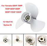 Boat Propeller for Yamaha 60HP 70HP 75HP 80HP 85HP 90HP 115HP 130HP Outboard Engine 4-1/4" Gearcase,15 Tooth