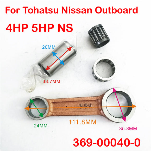 Connecting Rod Kit for Tohatsu Nissan Outboard 4HP 5HP NS outboard motor 2 stroke 369-00040-0