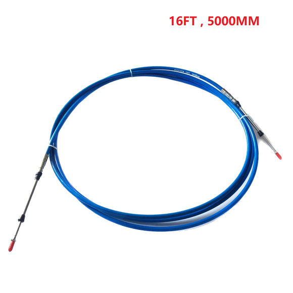 Outboard Throttle Shift Cable, Remote Control Box Cable 16Ft For Yamaha Tohatsu Outboard Engine