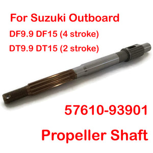 Boat Propeller Shaft for Suzuki Outboard motor DT9.9 DT15 DF9.9 DF15C outboard engine prop 57610-93901-00