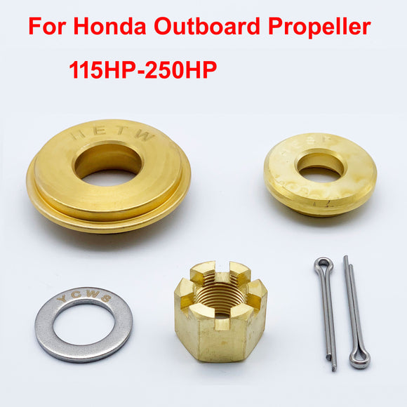 Boat Propeller Hardware Kit Thrust Washer/Spacer/Nut/Cotter Pin for Honda Outboard Propeller BF115 BF135 150HP 200HP 225HP