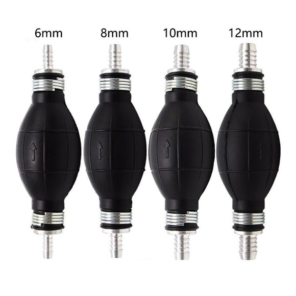 Fuel Pump 6mm 8mm 10mm 12mm Rubber Aluminum Hand Fuel Pump Line Hand Primer Bulb All Fuels For Car Boat Marine Outboard